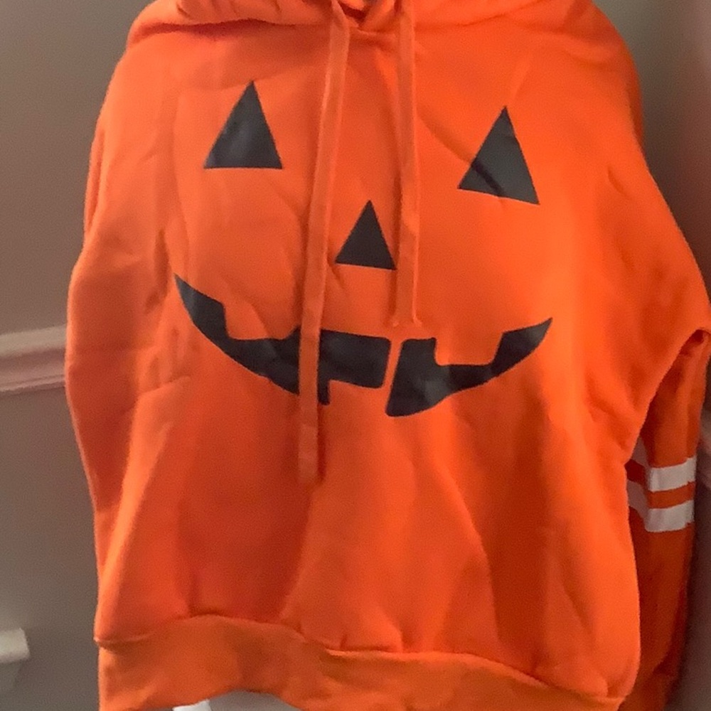 Spadehill Women's Halloween Long Sleeve Pumpkin Hoodie